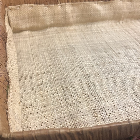 Vintage Woven Pink Floral Pyrex serving tray 15 x 10 1/2 BRAND NEW!!! - Picture 3 of 7